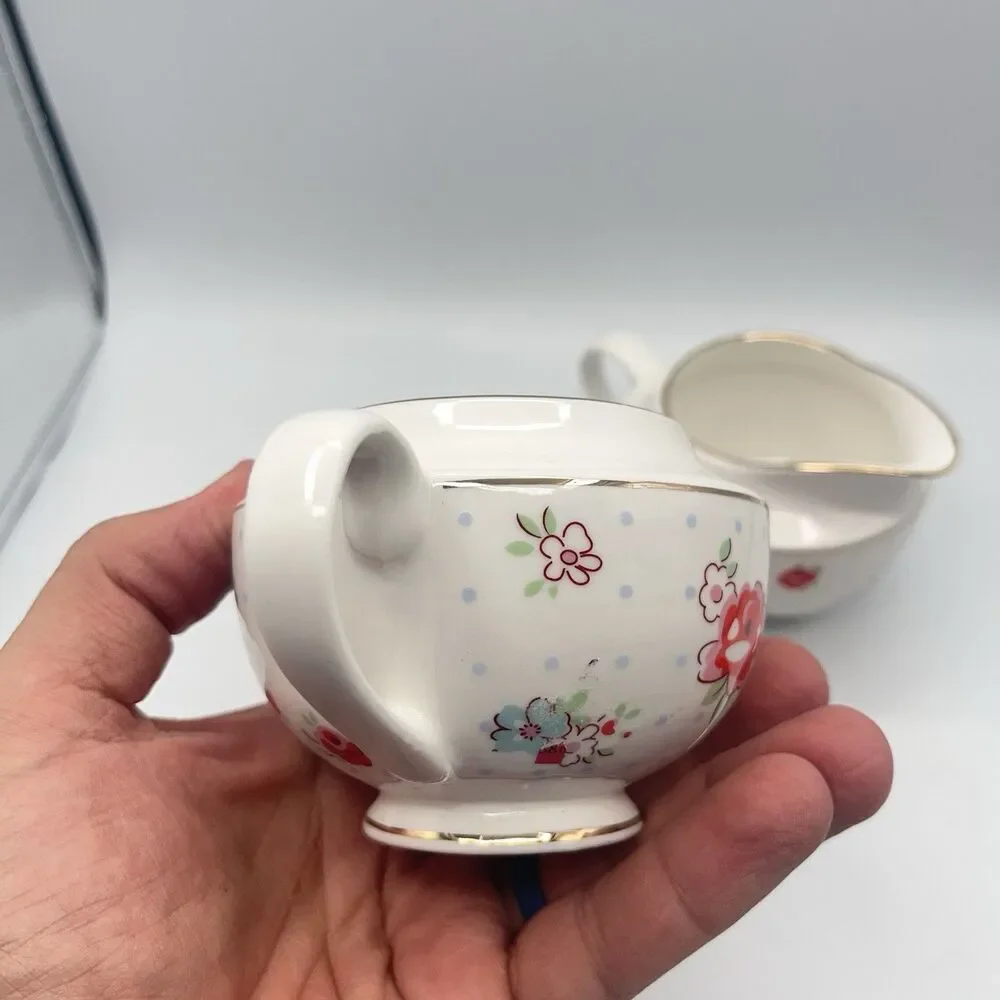 Grace Teaware Vintage Floral Creamers (2)
